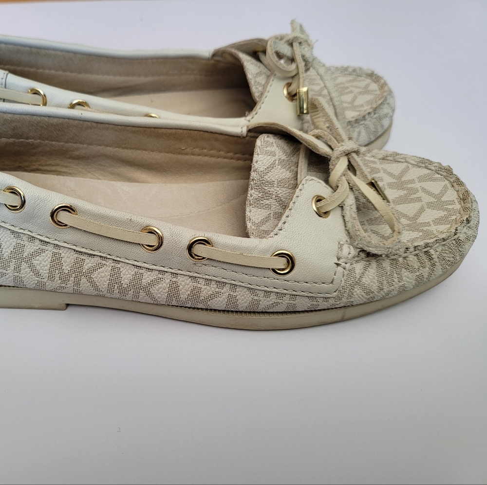 Michael Kors White Flats